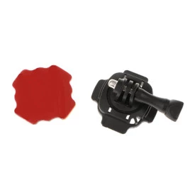 Suporte Adesivo Giratório 360 Graus de Capacete Para GoPro e Câmeras Similares 