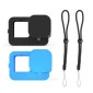 Capa de Silicone GoPro Hero 12 / 11 / 10 / 9 Black + Tampa para Lente + Cordão