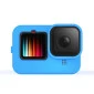 Capa de Silicone GoPro Hero 12 / 11 / 10 / 9 Black + Tampa para Lente + Cordão