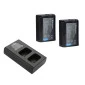 Carregador Duplo + 2 Baterias NP-FW50 para Câmeras Sony - KingMa