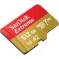Cartão de Memória 512GB SanDisk Extreme MicroSDXC 190MB/s UHS-I V30 U3 A2 Padrão