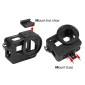 Case de Alumínio e Lente UV 52mm para GoPro Hero 5 6 7 Black