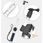 Bastão Extensor Flutuante Telescópico Transparente Para Câmeras GoPro Hero