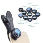 Kit de Lentes para Celular e Tablet Apexel 10 em 1