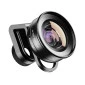Kit Lente Grande Angular 120º + Lente Macro para Celular Apexel 