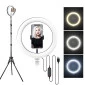 Iluminador Circular de Led Ring Light 26cm com Tripé de 2m - Apexel