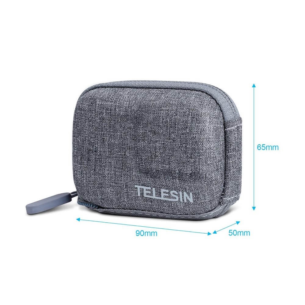 Mini Case para Câmera GoPro Hero 13 / 12 / 11 / 10 / 9 Black - Telesin Cor Cinza