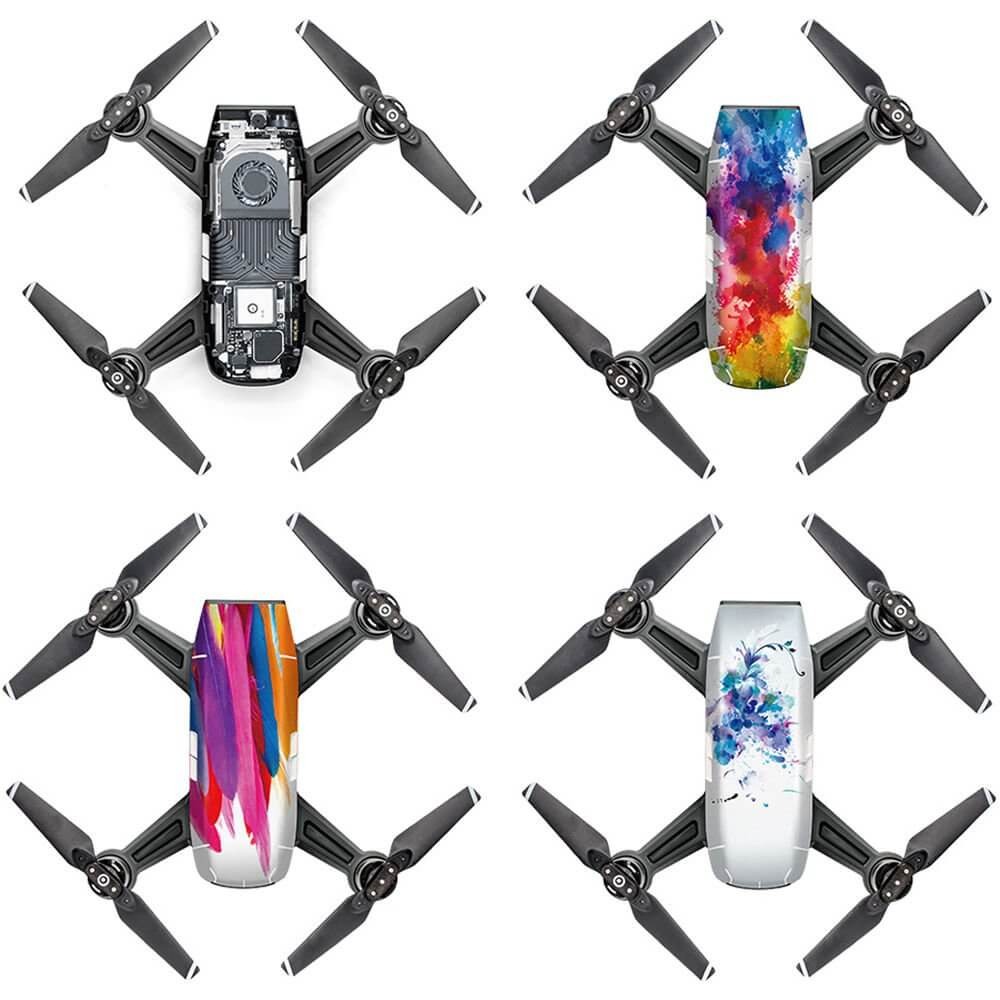 Conjunto com 4 Adesivos Decorativos Drone DJI Spark - Pgytech