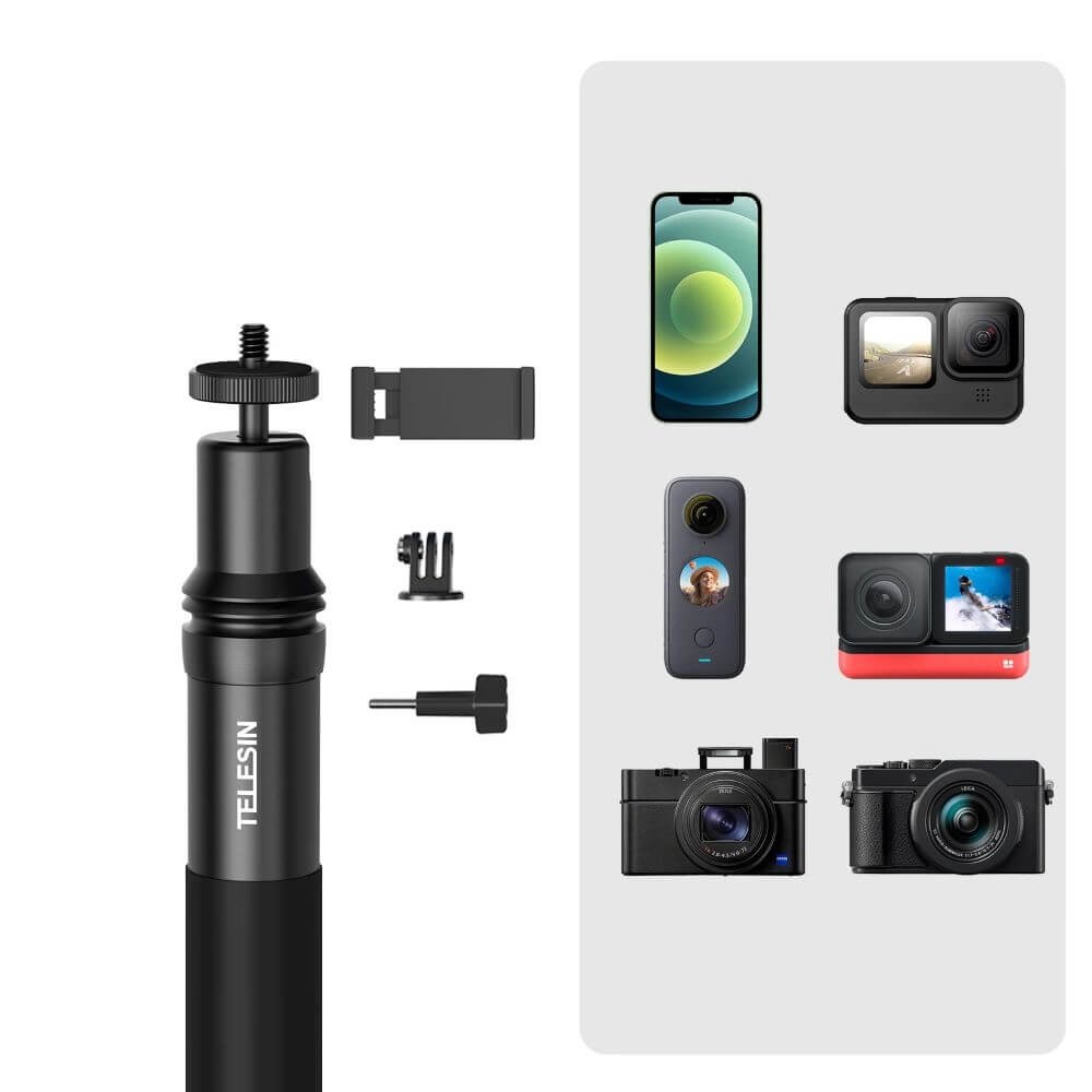 Bastão para GoPro / Celular / Câmeras Compactas - Telesin