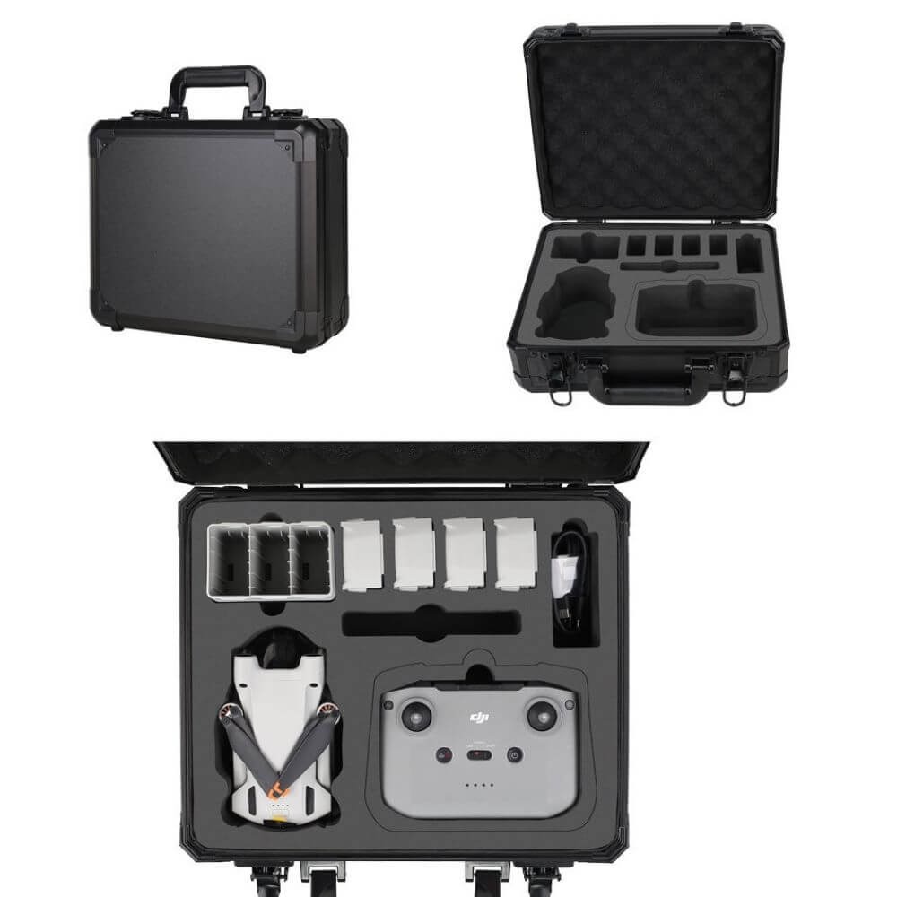 Maleta Rígida para Drone DJI Mini 3 Pro com Cantos em Alumínio