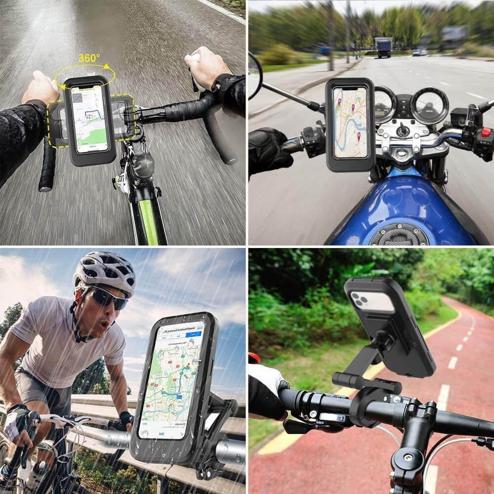 Suporte de Celular à Prova D'água para Guidão de Bike e Moto