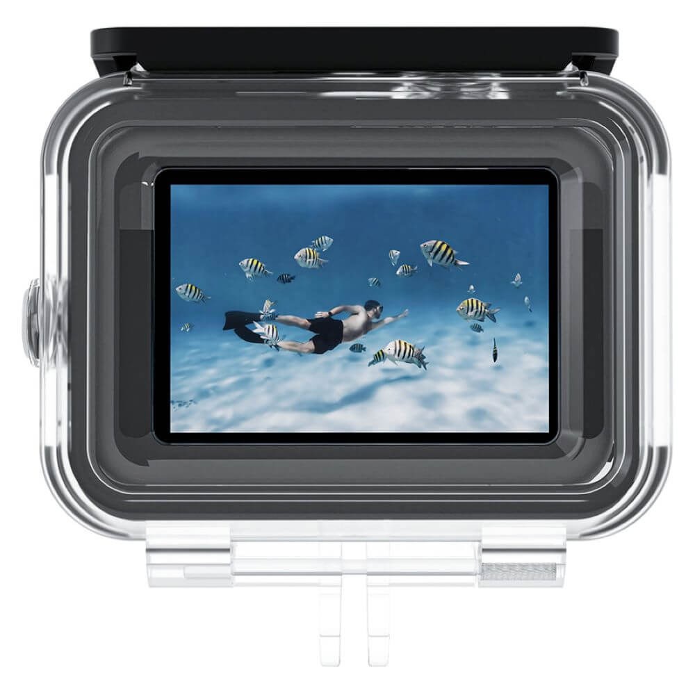 Caixa Estanque para GoPro Hero 13 / 12 / 11 / 10 / 9 Black com Tampa Extra - Telesin