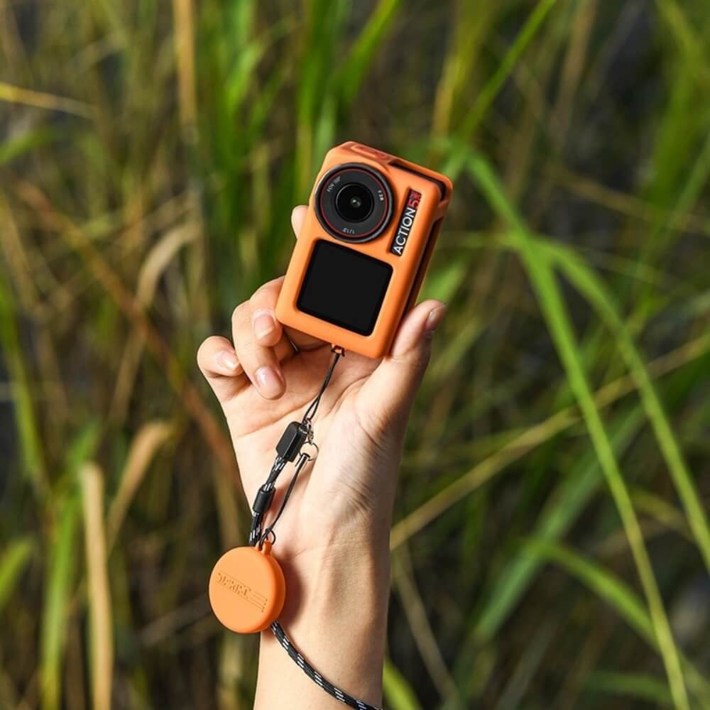 Capa de Silicone para Câmera DJI Osmo Action 5 Pro - StartRC Cor: Laranja