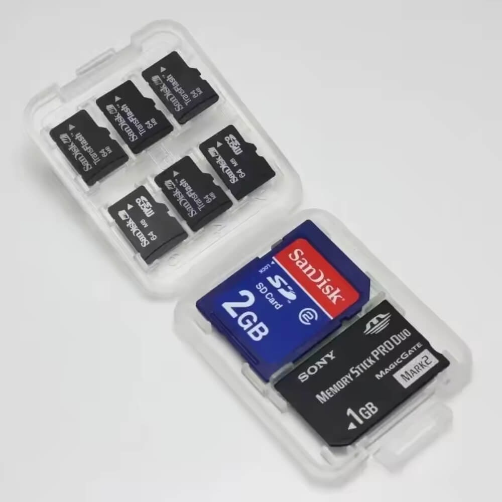 Case de Armazenamento para Cartões de Memória