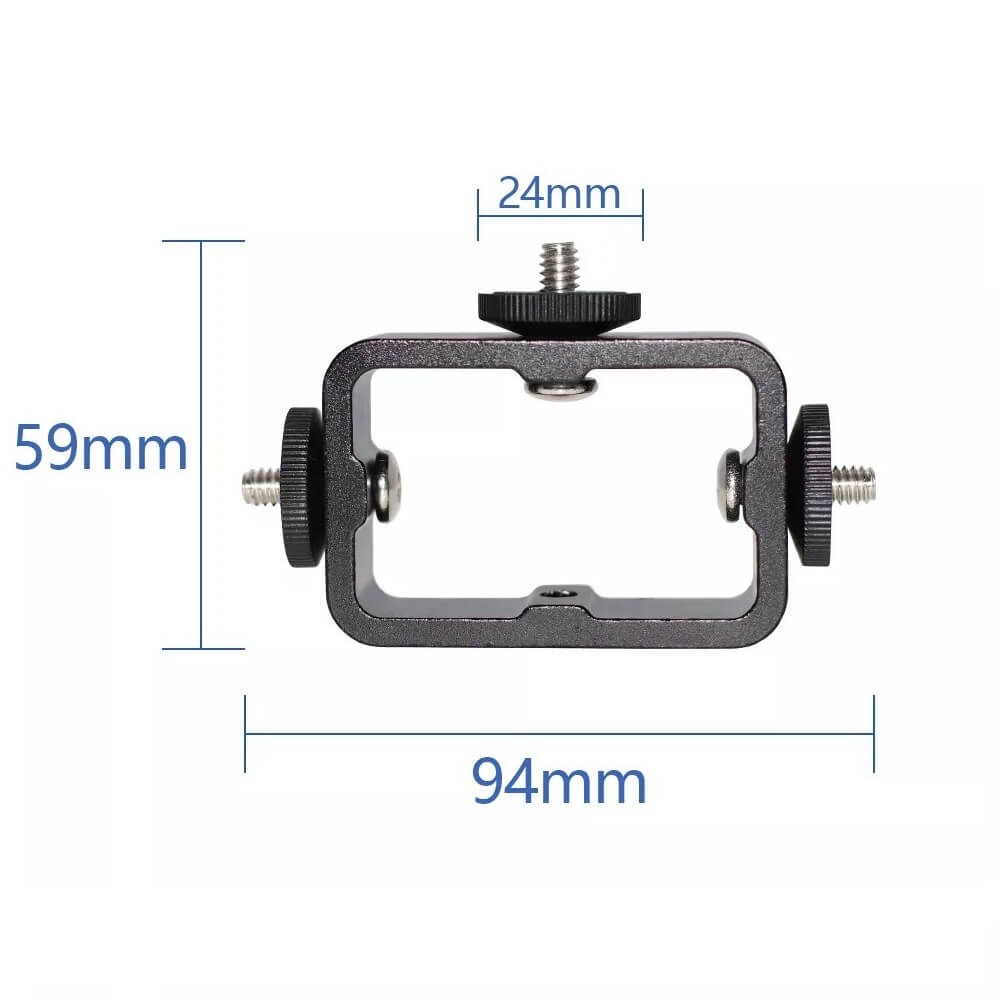 Suporte Triplo de Montagem com Encaixe 1/4 Polegadas