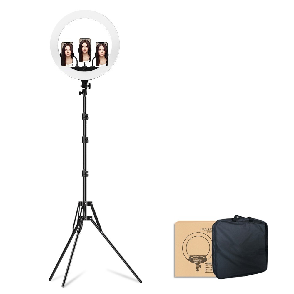 Iluminador Circular de Led Ring Light 45cm com Tripé de 2m - Apexel
