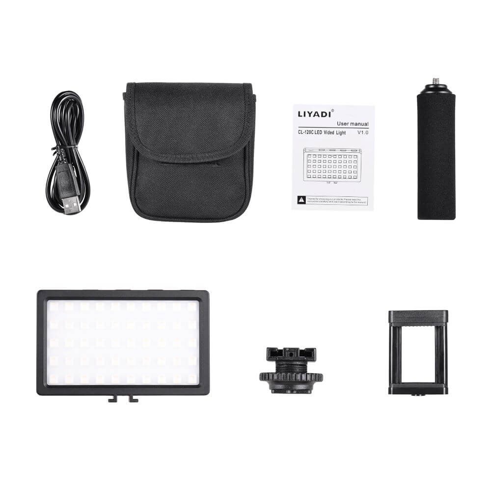 Iluminador de Led RGB para Câmeras DSLR / Celular - Liyadi