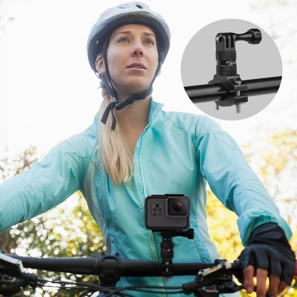 Suporte Guidão de Bike para GoPro e Câmeras Similares em Alumínio 360º