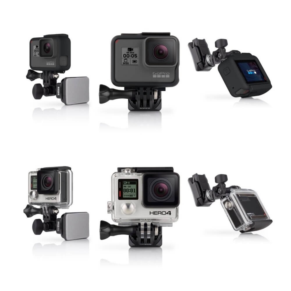 Suporte Frontal e Lateral Para Capacete GoPro AHFSM-001