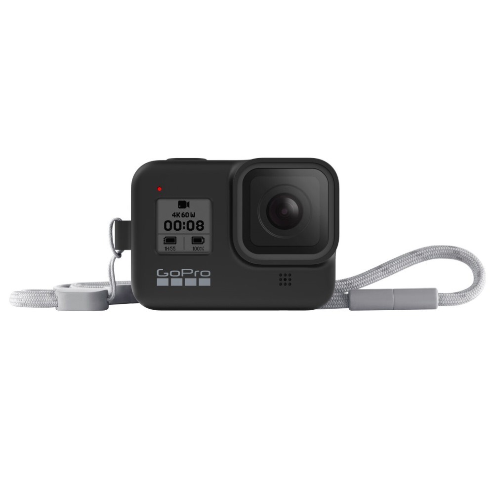 Capa Silicone GoPro Hero 8 + Cordão Ajustável - Sleeve + Lanyard