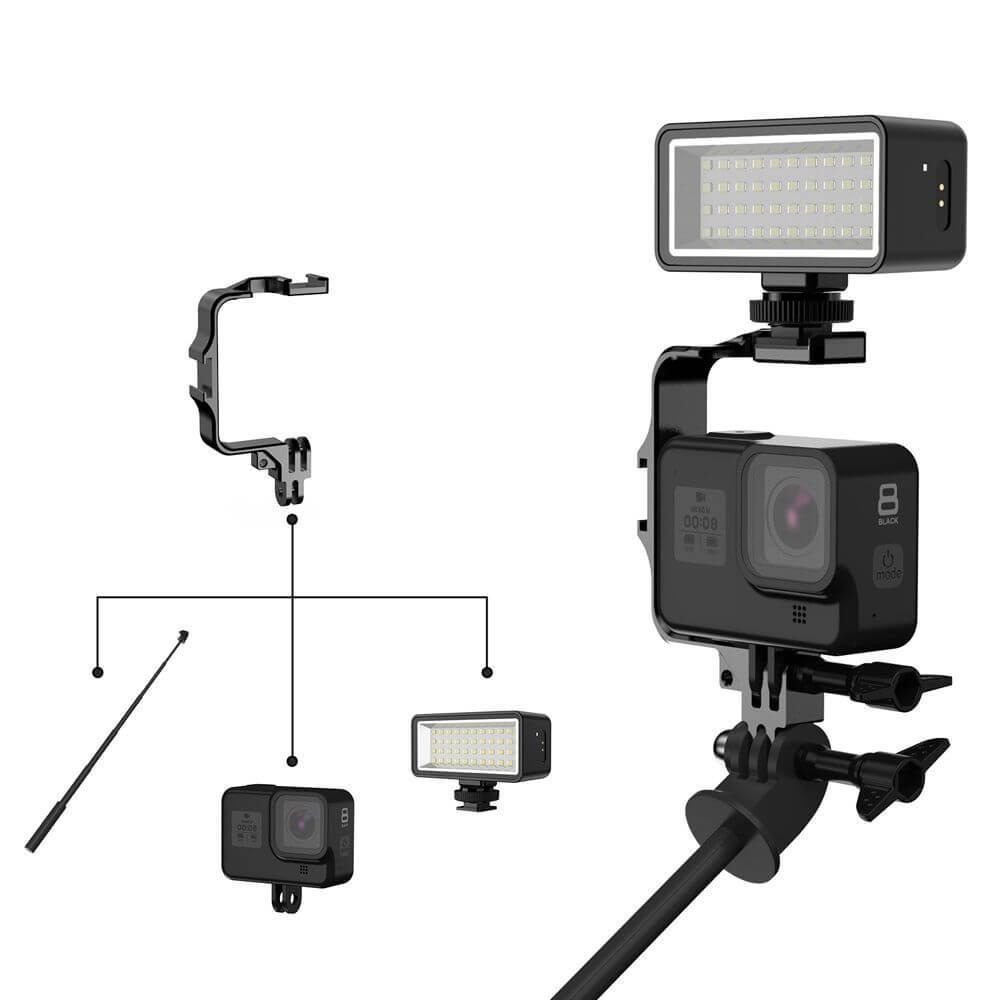 Suporte de Montagem para Câmeras GoPro e Encaixes tipo Sapata