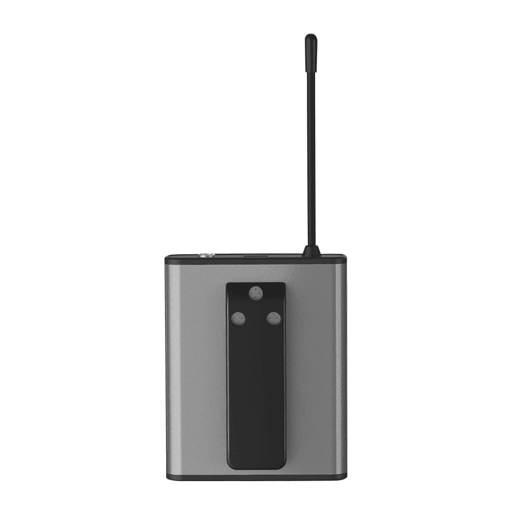 Sistema de Microfone Sem Fio com Transmissor e Receptor UHF - Telesin