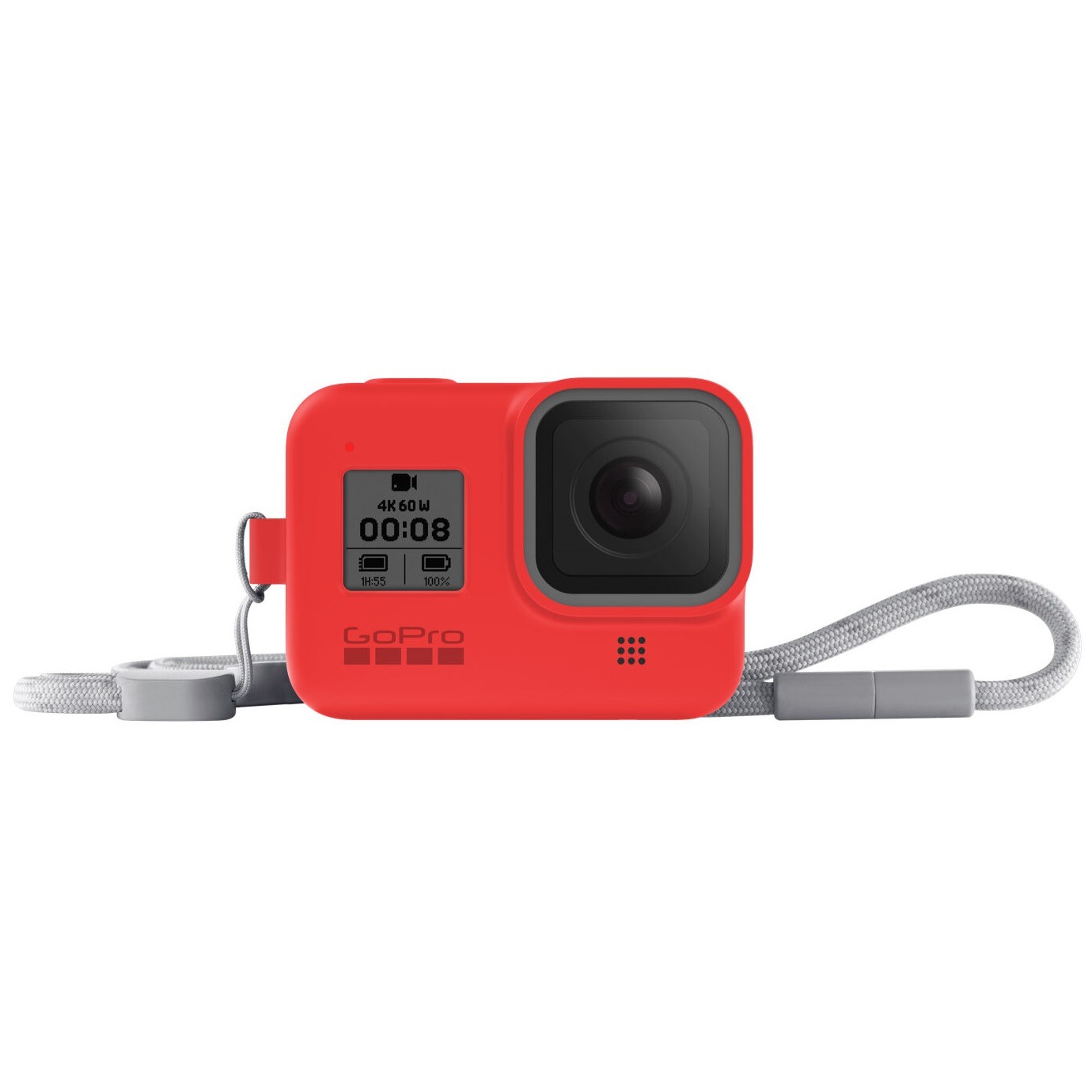 Capa Silicone GoPro Hero 8 + Cordão Ajustável - Sleeve + Lanyard