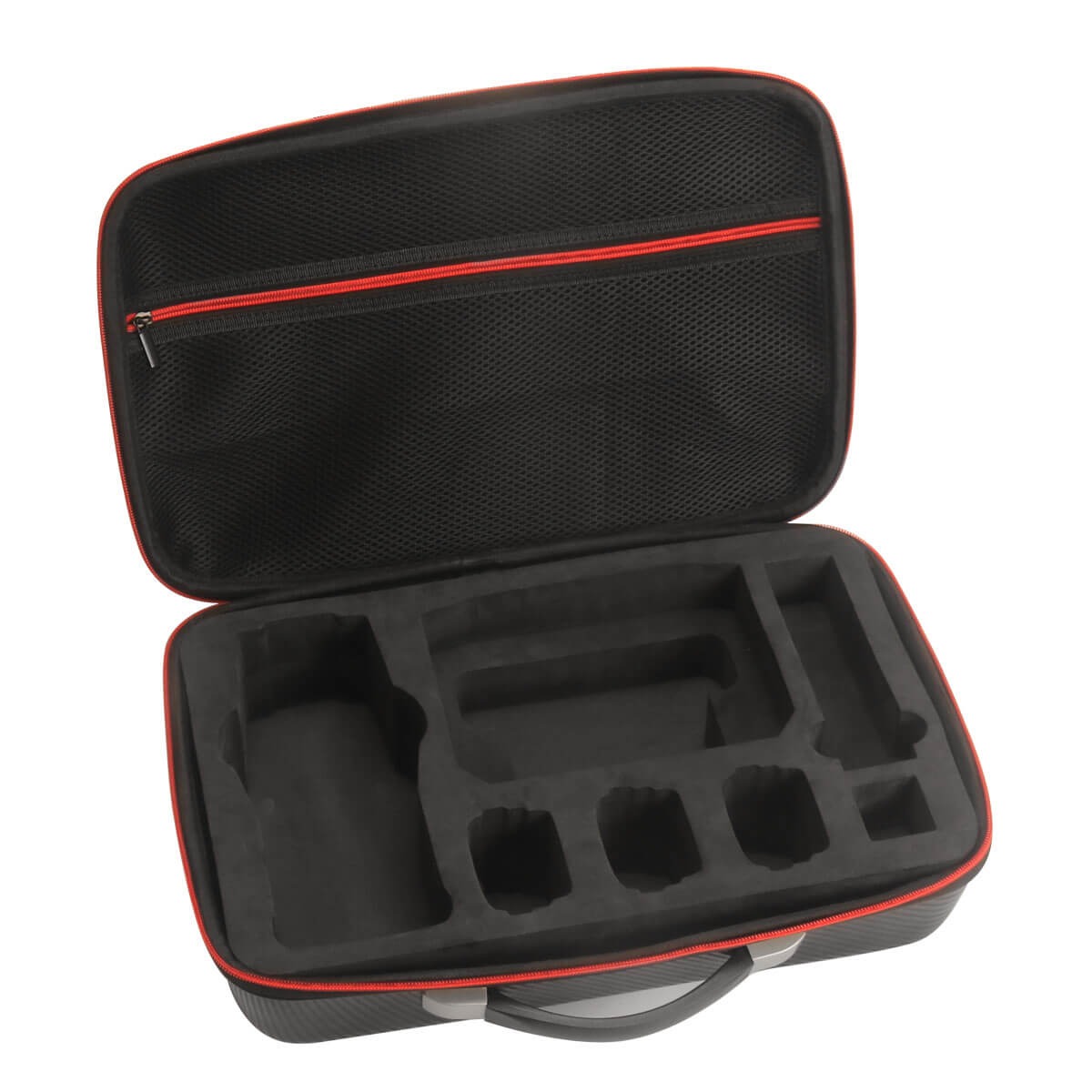Maleta Para Drone DJI Mavic 2 Pro e Zoom - Cor Preto e Vermelho