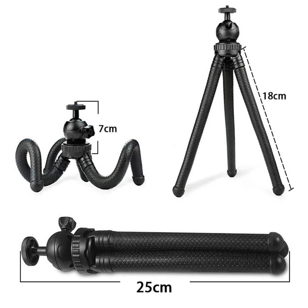 Tripé Articulado para Celular / GoPro / Câmeras Compactas - 25cm