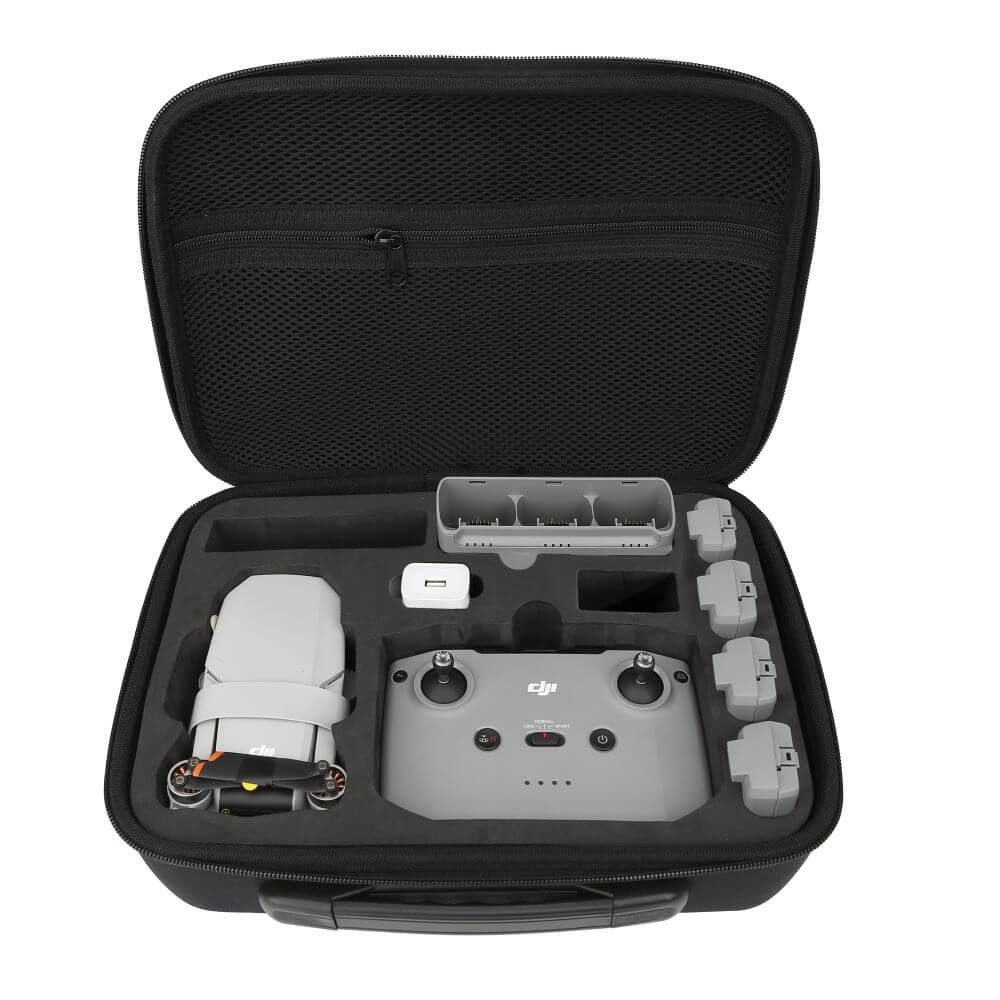 Maleta para Drone DJI Mini 2 / Mini 2 SE / Mini 4k com Alça de Ombro - Cor Preto