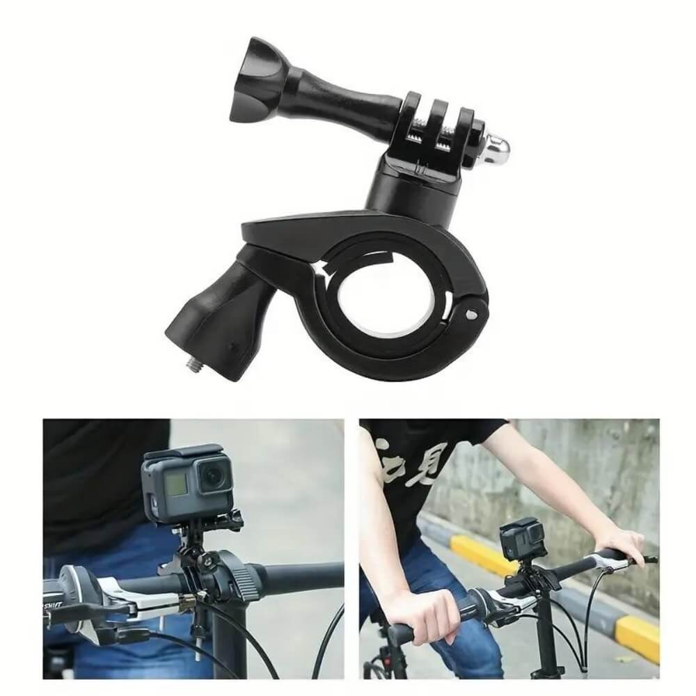 Suporte Barra Guidão Bike e Moto para GoPro e Câmeras Similares