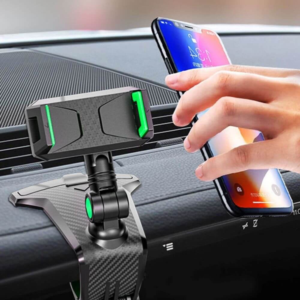 Suporte de Celular para Painel / Retrovisor / Quebra-Sol de Carro