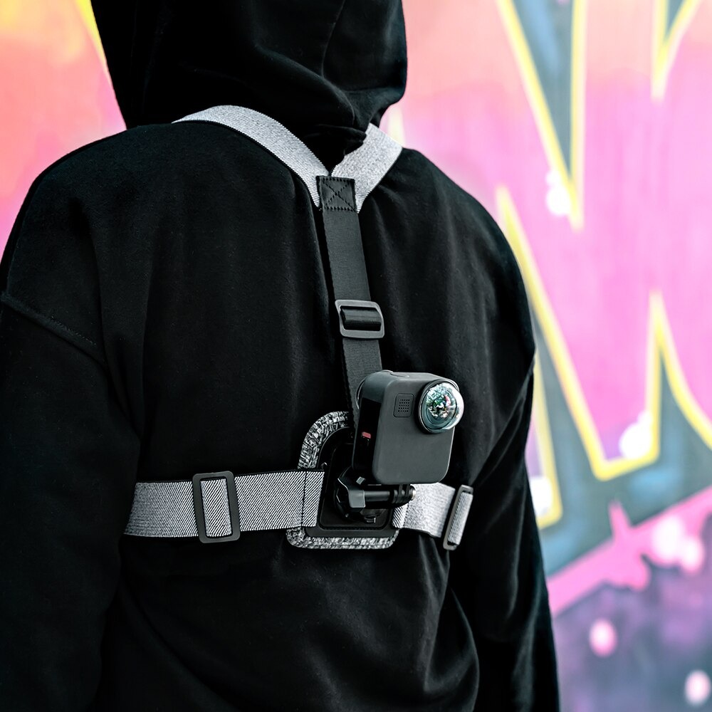 Suporte de Peito Duplo para GoPro e Câmeras Similares - Telesin