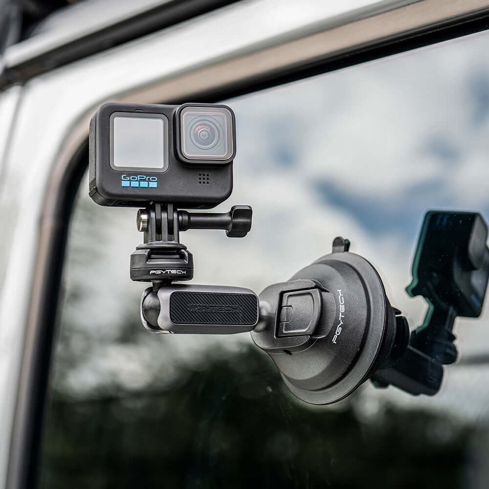 Suporte Ventosa para GoPro com Sistema Engate Rápido - Pgytech CapLock