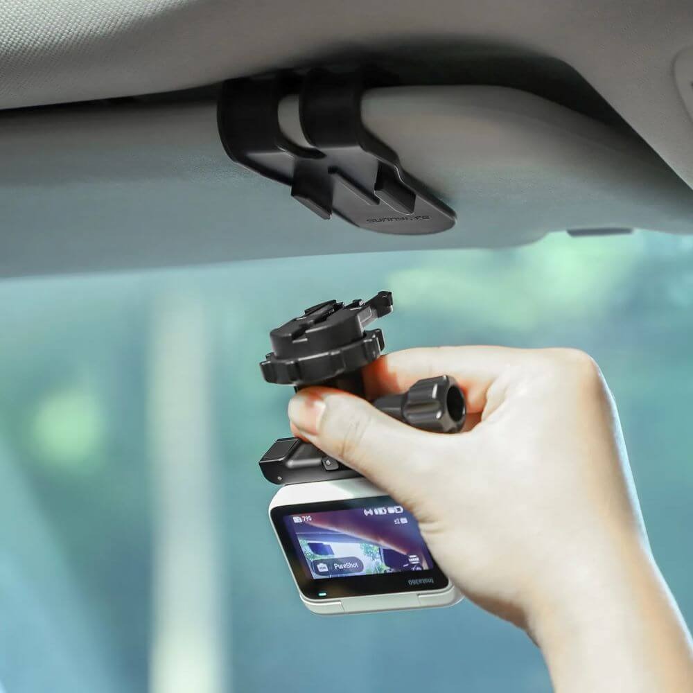 Suporte para GoPro e Câmeras Compactas em Quebra-Sol de Carro - Sunnylife