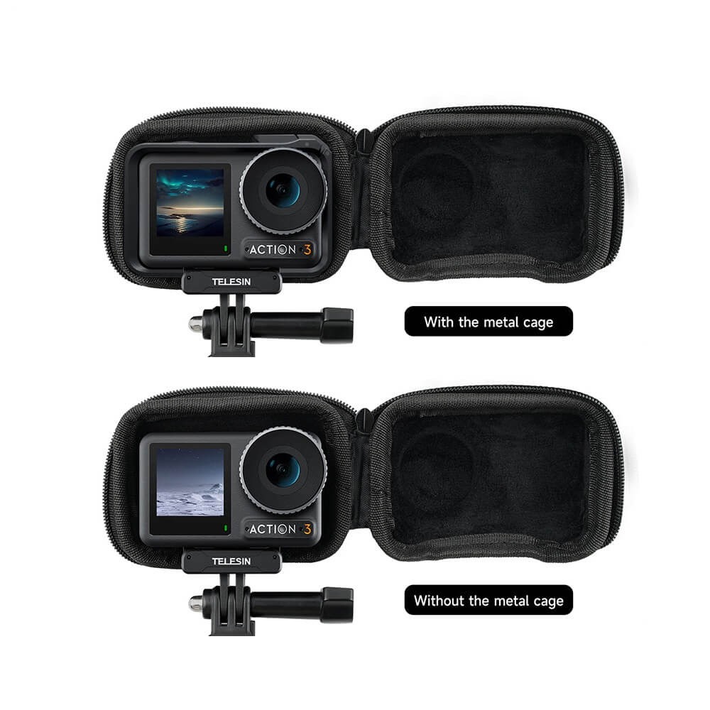 Mini Case para Câmera DJI Osmo Action 3 / 4 / 5 Pro - Telesin