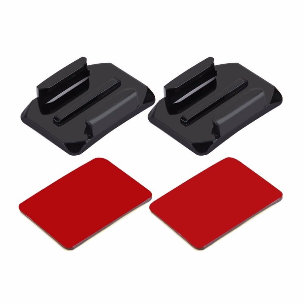 Kit com 2 Suportes Adesivos Curvos Para GoPro e Câmeras Similares