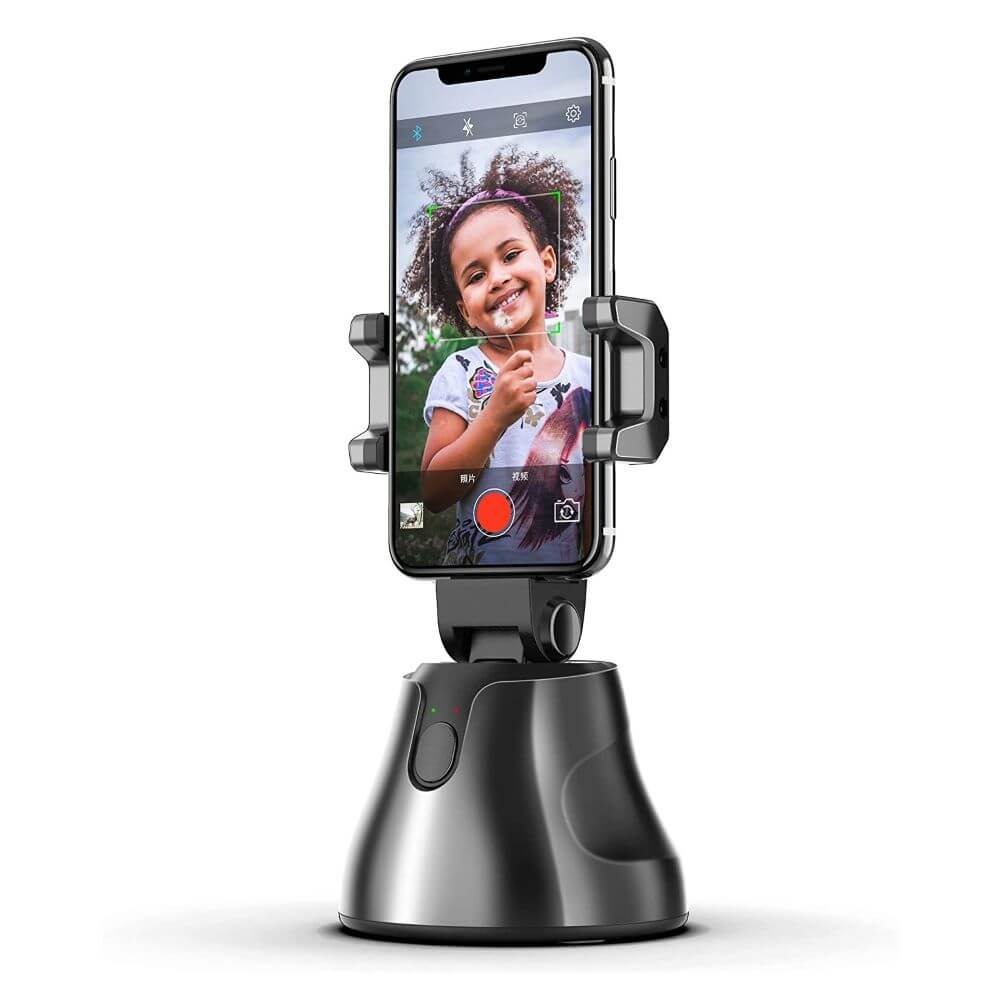Suporte de Celular com Sistema de Rastreamento Inteligente de Rostos e Objetos