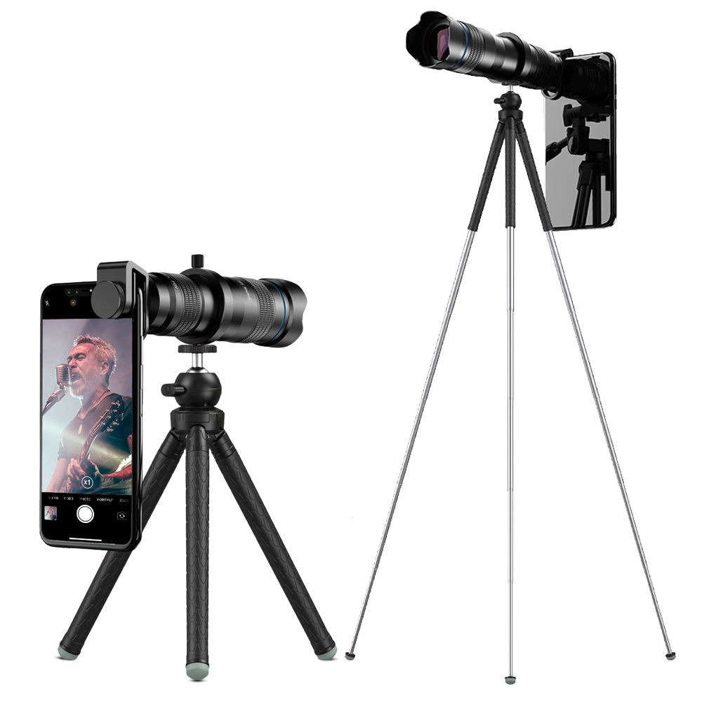 Tripé Extensível para Câmeras DSLR e Celular Apexel