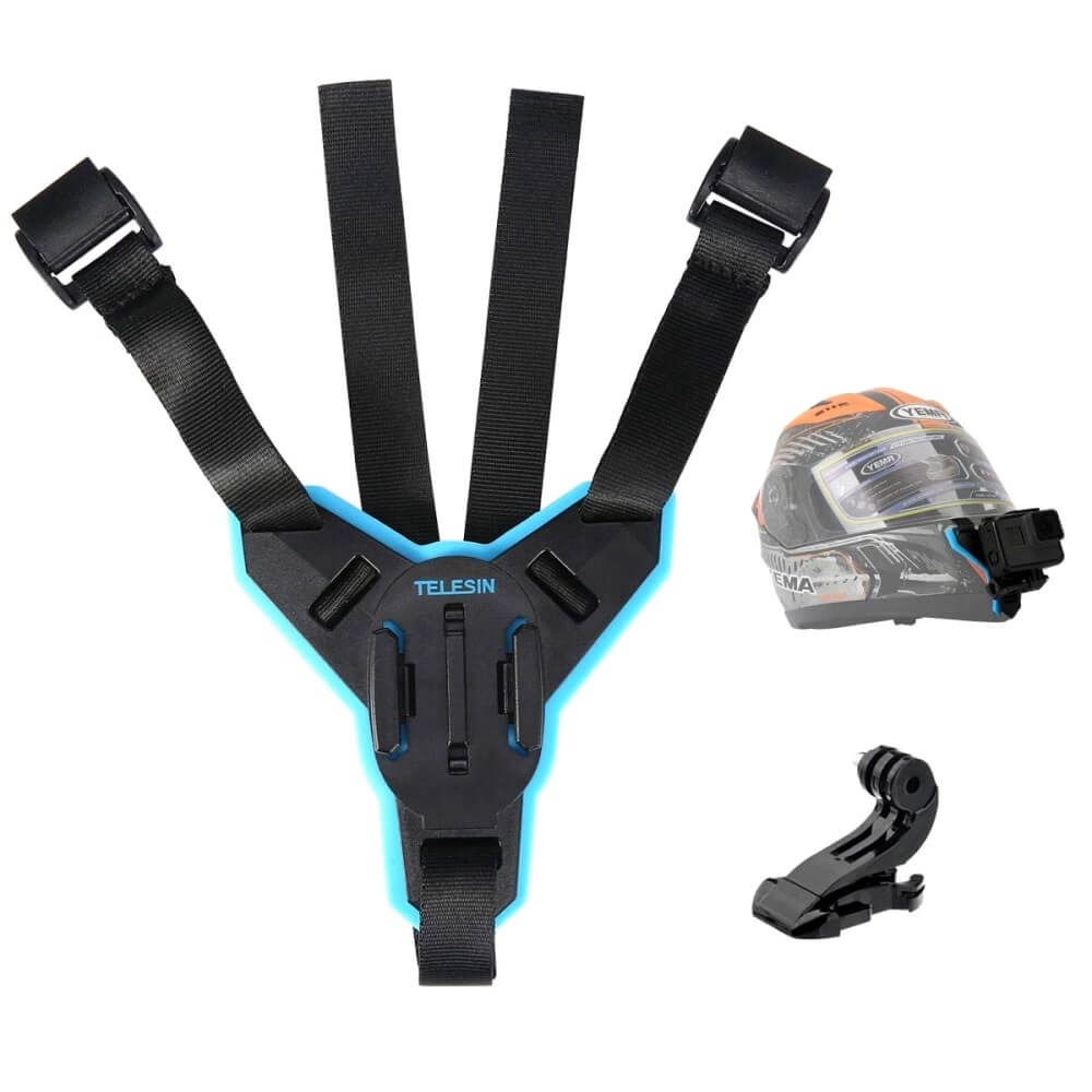 Suporte de Capacete para GoPro ou Câmeras Similares - Telesin