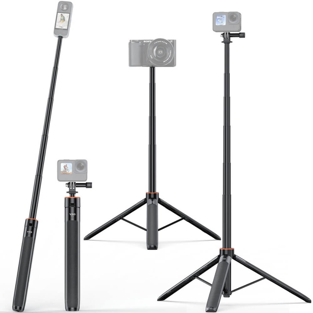 Tripé Extensor para GoPro e Câmeras Similares - VRIG (1,37m)