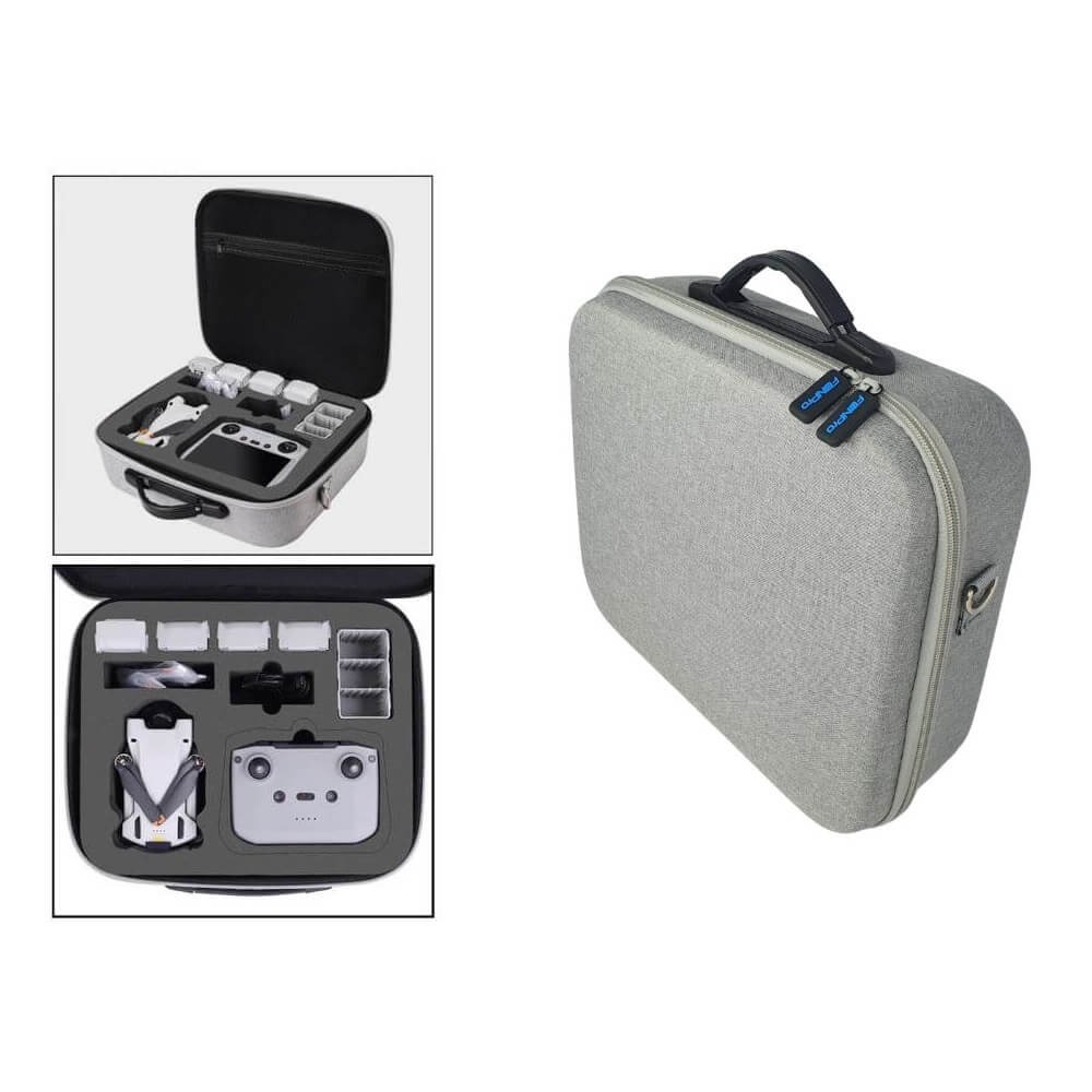 Maleta para Drone DJI Mini 3 Pro com Alça de Ombro - Cor Cinza