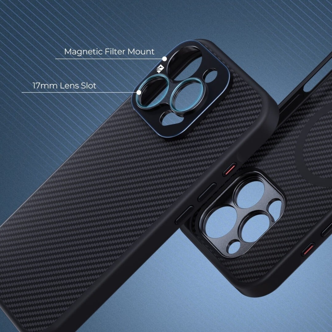 Capa Case Sherpa para iPhone 13 Pro com Encaixe de Filtros e Lentes 17mm - Freewell