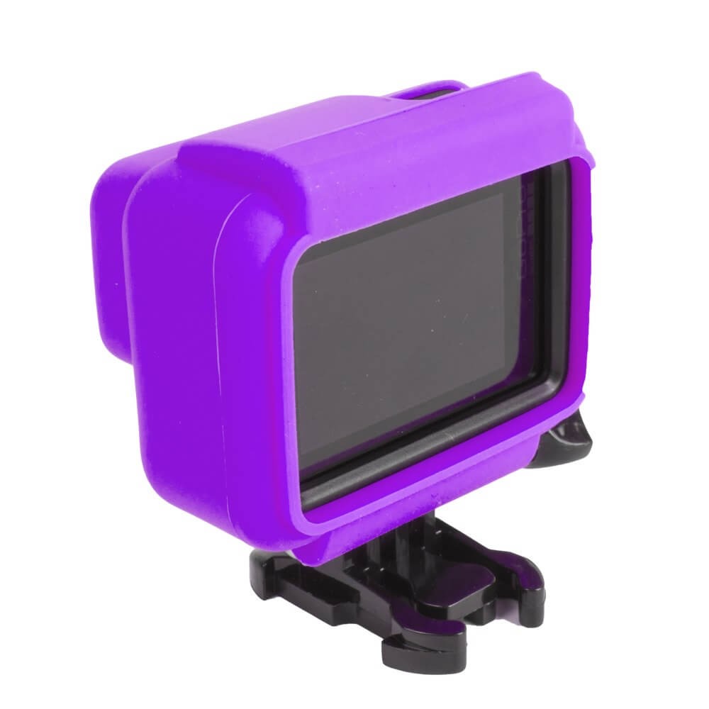 Capa Case Silicone GoPro Hero 7 6 5 Black Uso Com Frame de Montagem