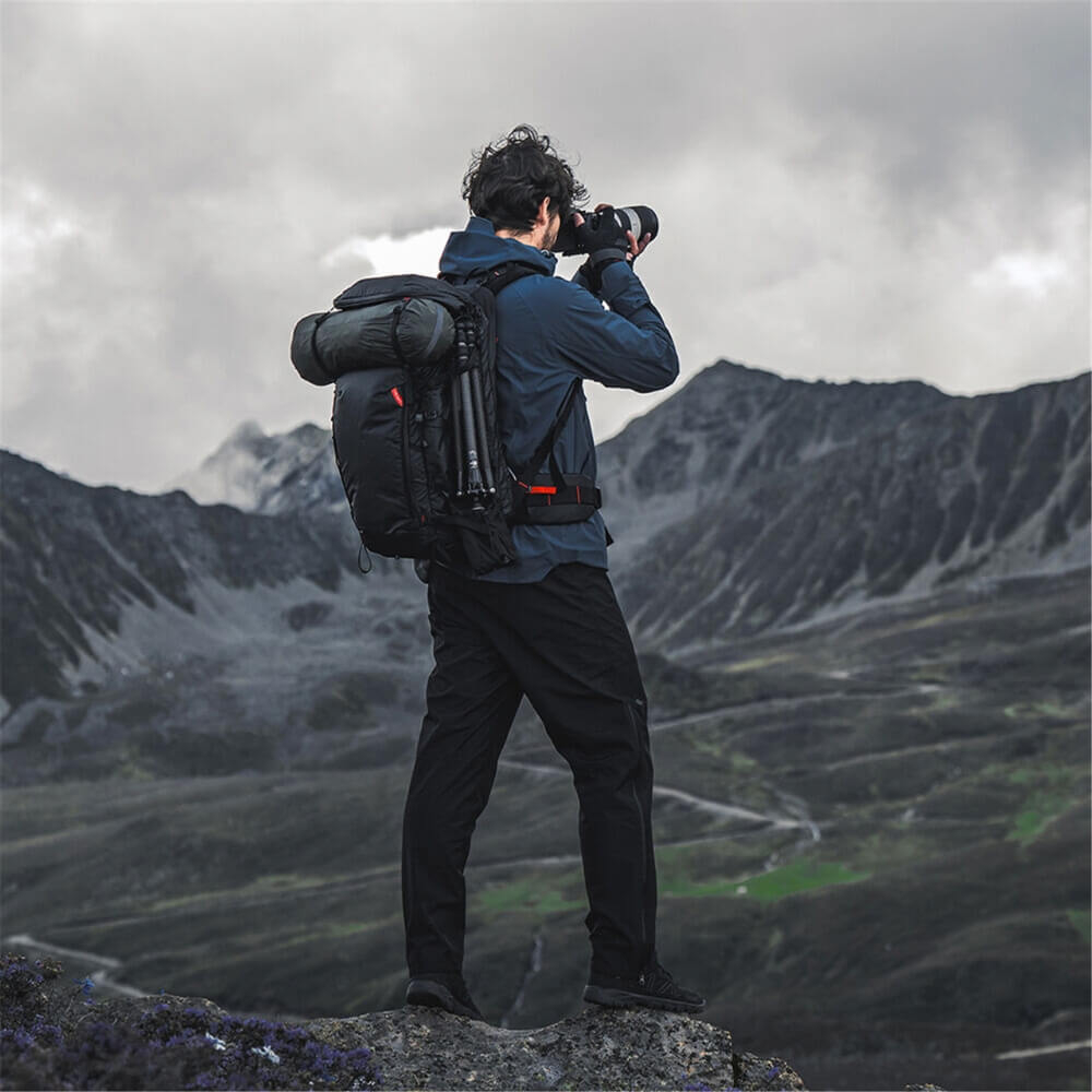 Mochila para Câmeras e Drones OnePro Flex + Camera Insert M - Pgytech 40L (Space Black)