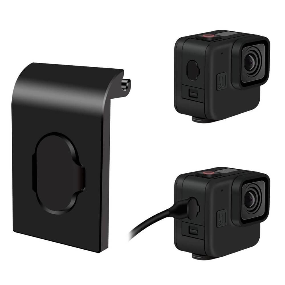 Porta Lateral em Alumínio com Abertura para GoPro Hero 11 Mini