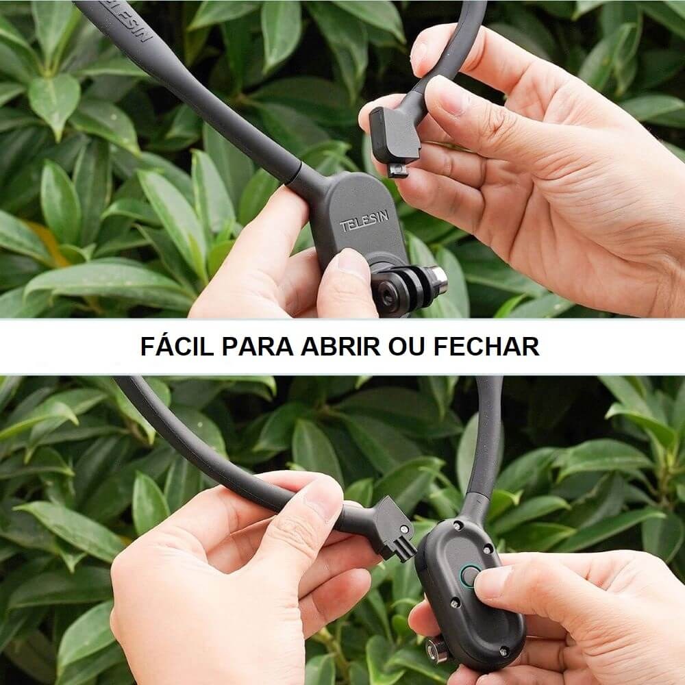 Alça de Pescoço com Suporte para GoPro e Câmeras Similares - Telesin