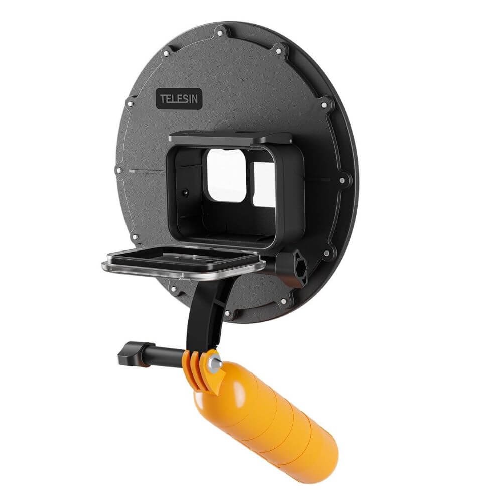 Dome para GoPro Hero 13 / 12 / 11 / 10 / 9 Black com Modo Selfie - Telesin