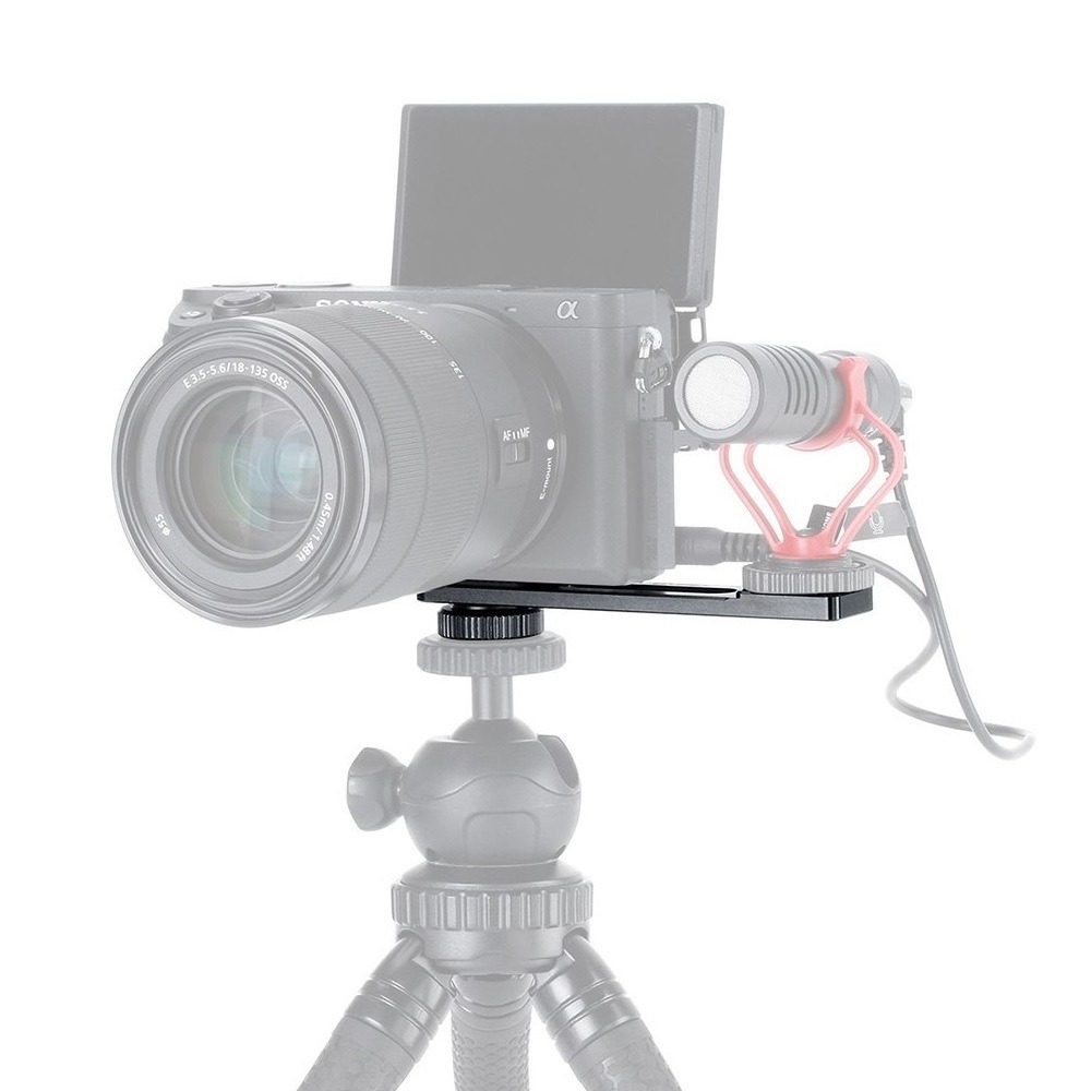 Placa de Montagem Dupla para Câmeras / Iluminadores Led / Microfones - Ulanzi