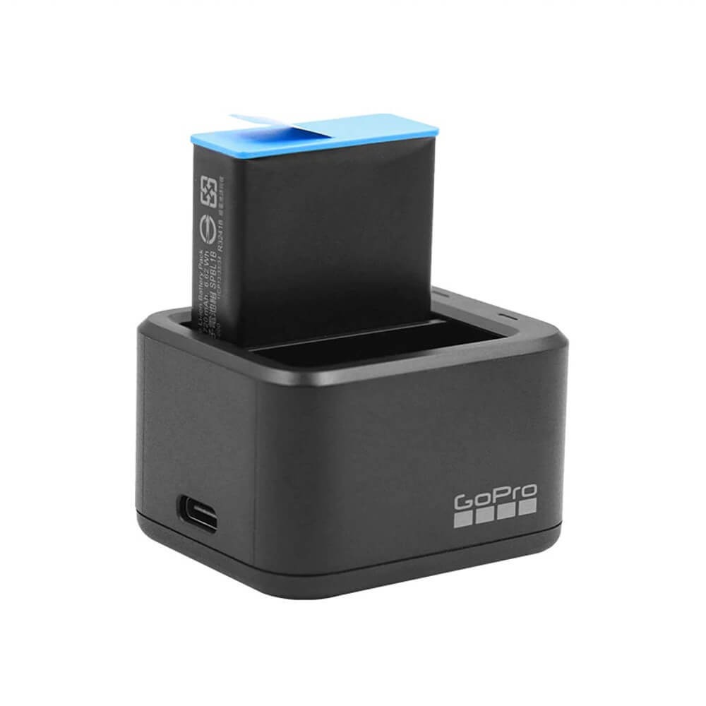 Carregador Duplo + Bateria GoPro Hero 12 / 11 / 10 / 9 Black - ADDBD-001